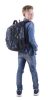 Pulse hátizsák, iskolatáska, 3 rekeszes, 46x32x25cm, Pulse Blast Trace, fekete-kék minta