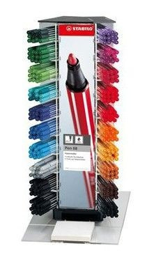 Filctoll, 1 mm, Stabilo Pen, vegyes színek, 1db