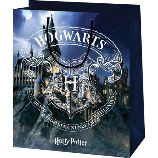 Harry Potter ajándéktáska 23x18x10cm, közepes, Roxfort