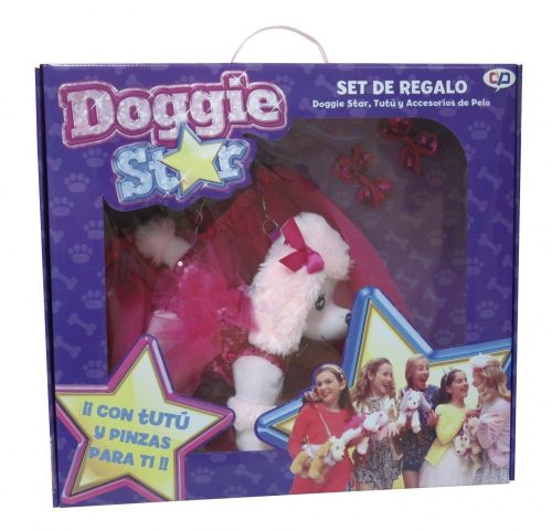 Doggie Star szett, Doggie tütüvel és haj kiegészítőkkel, többféle
