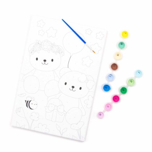 Festés számok szerint gyerekeknek, macis, Kidea