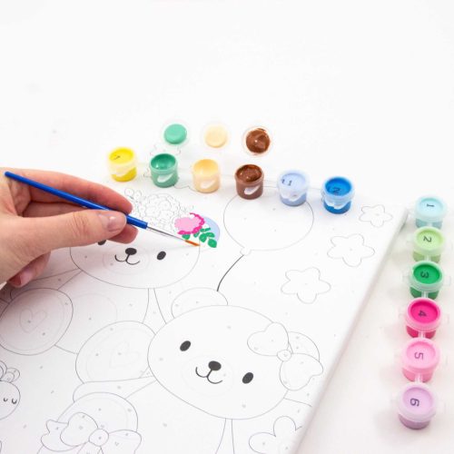 Festés számok szerint gyerekeknek, macis, Kidea