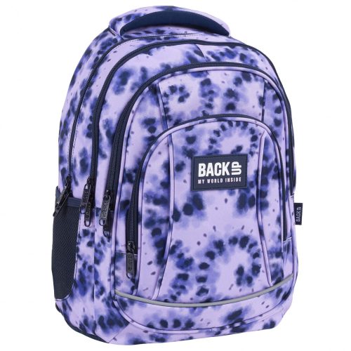Purple hátizsák, iskolatáska, 4 rekeszes, 42x30x20cm, BackUp, 2022, lila