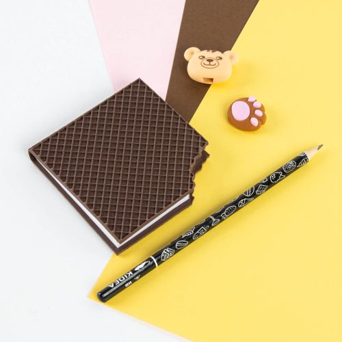 Illatos napló radírral és ceruzával, Hazelnut Cream, Kidea 