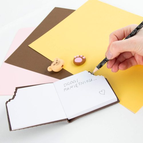 Illatos napló radírral és ceruzával, Hazelnut Cream, Kidea 