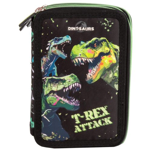 Dinoszaurusz tolltartó, 3 emeletes, töltött, DN20, T-Rex Attack