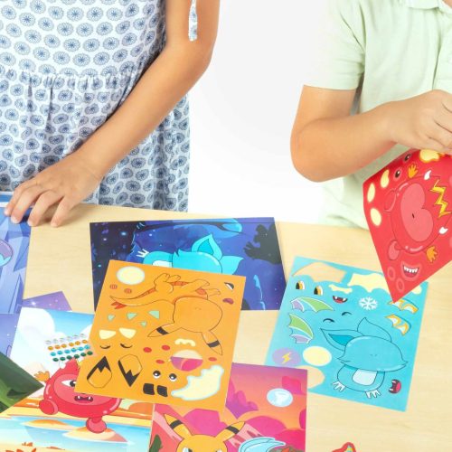 Matricás figurakészítő szett, mesés állatok, űrlények, Kidea