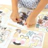 Matricás figurakészítő szett, divatos lányok, Kidea