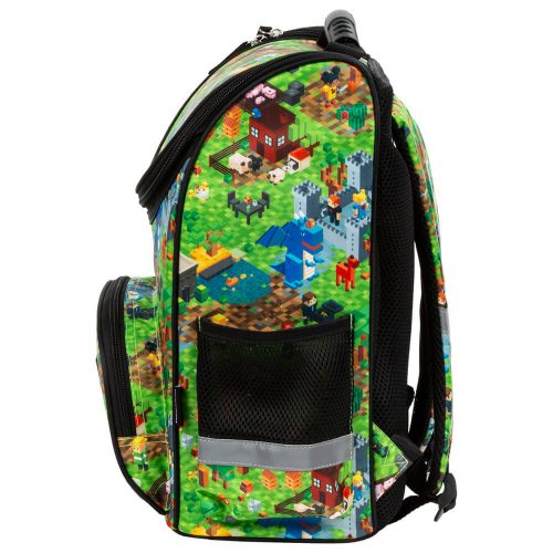 Minecraft mintás ergonomikus iskolatáska 37x27x16cm, DF31