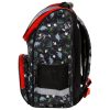 Dinoszaurusz ergonomikus iskolatáska 37x27x16cm, DN17, fekete-piros