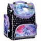 Unikornis ergonomikus iskolatáska 37x27x16cm, JR15, lila-fekete