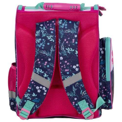 Lovas ergonomikus iskolatáska 37x27x16cm, KO23, rózsaszín-kék