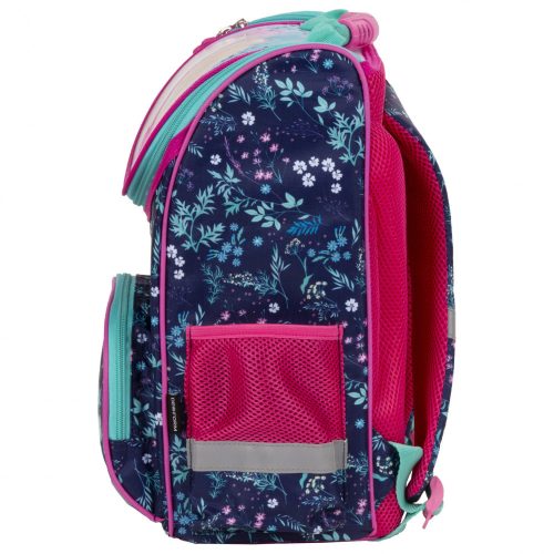 Lovas ergonomikus iskolatáska 37x27x16cm, KO23, rózsaszín-kék