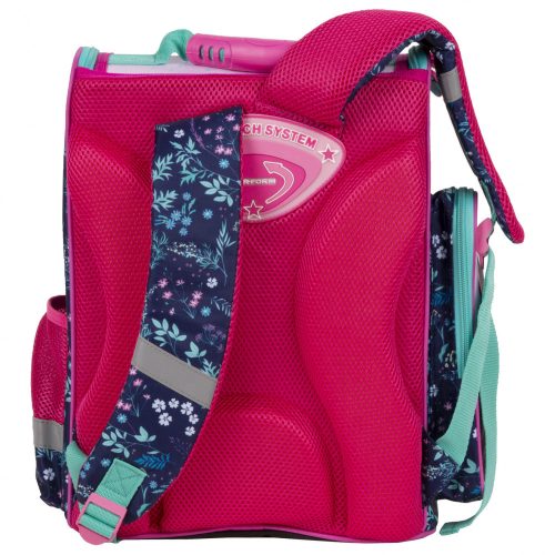 Lovas ergonomikus iskolatáska 37x27x16cm, KO23, rózsaszín-kék