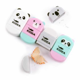   Hegyező, tartályos, 1 lyukú, radírral, Kidea, többféle 