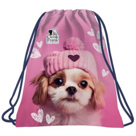   Cleo and Frank tornazsák, 41x35cm, CF42, kutyás, rózsaszín