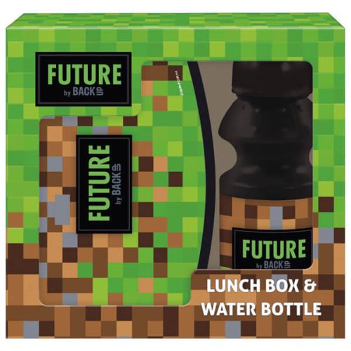 Minecraft mintás uzsonnás szett (kulacs és uzsonnás doboz) DF24