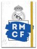 Real Madrid napló gumis pánttal, 13x10cm, 4 féle minta