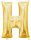 Arany Gold mini H betű fólia lufi 33 cm
