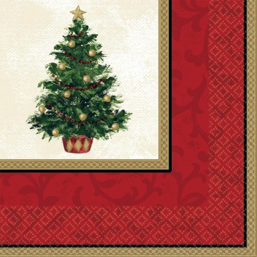 Karácsonyfa szalvéta 16 db-os 33x33 cm