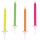 Neon Happy Birthday tortagyertya, gyertya szett 10 db-os