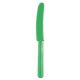 Műanyag evőeszköz, kés, 10 db-os Festive Green