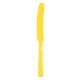 Műanyag evőeszköz, kés, 10 db-os Sunshine Yellow