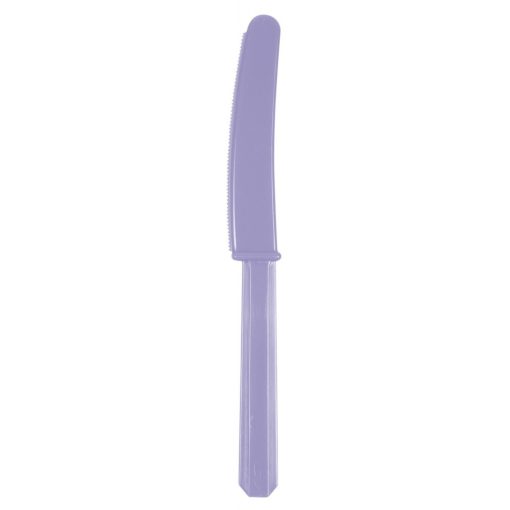 Műanyag evőeszköz, kés, 10 db-os New Purple