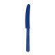 Műanyag evőeszköz, kés, 10 db-os Navy Flag Blue