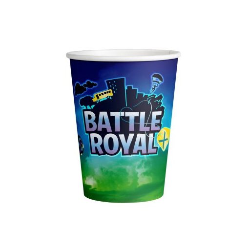 Battle Royal papír pohár 8 db-os 250 ml