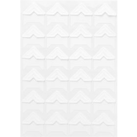 Fotósarok, öntapadós, 2x2cm-es, 48 db-os, fehér