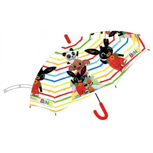 Bing nyuszis félautomata átlátszó esernyő 74 cm