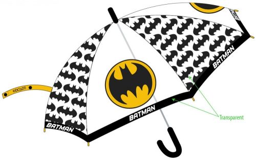 Batman átlátszó félautomata esernyő 78 cm