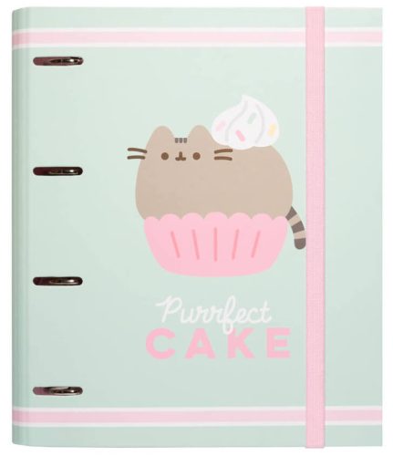 Pusheen cicás gyűrűskönyv A/4, 4 gyűrűs, Foodie Collection