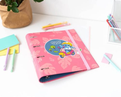 Stitch gyűrűskönyv A/4, 4 gyűrűs