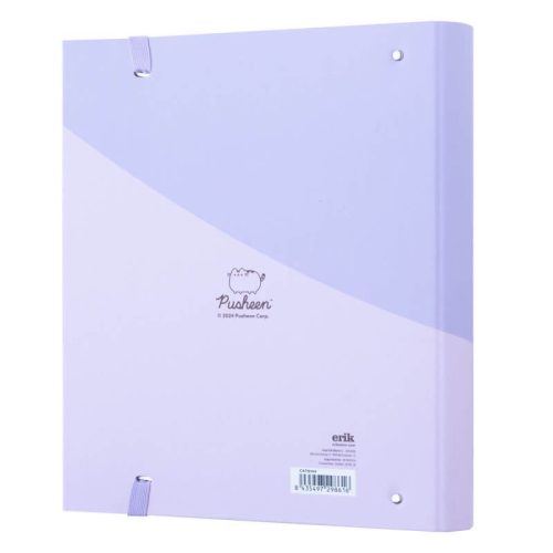 Pusheen cicás gyűrűskönyv A/4, 4 gyűrűs, Moments, lila
