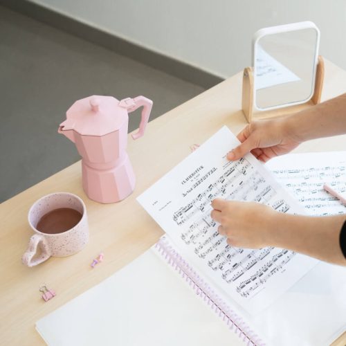 Pusheen cicás bemutató mappa A/4, 30 zsebes, spirál, gumis zárószalaggal, Moments, lila