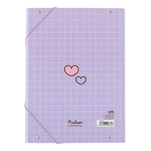 Pusheen cicás füzetbox A/4, Moments, lila