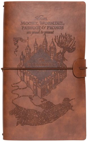 Harry Potter napló, jegyzetfüzet műbőr borítóval, 12x19cm