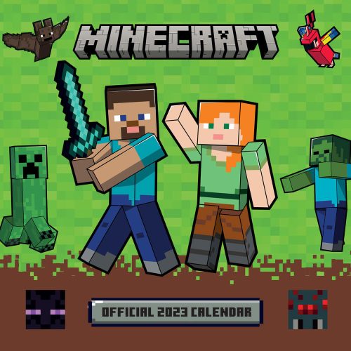 Minecraft falinaptár, 30x30cm, 2023