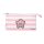 Pusheen cicás tolltartó, beledobálós, 3 rekeszes, Rose Collection