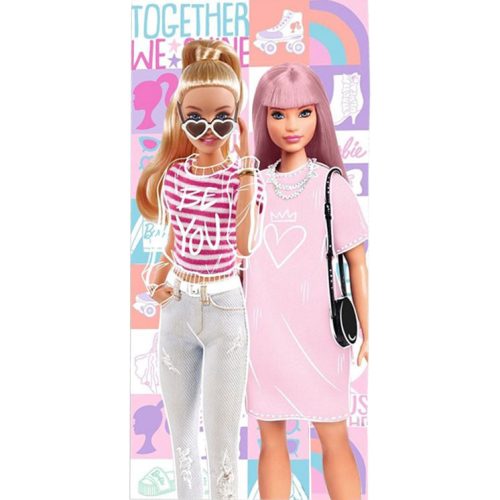 Barbie Together fürdőlepedő, törölköző 70x140cm