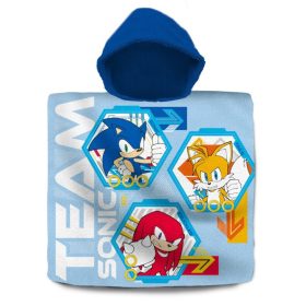   Sonic, a sündisznó Team strand törölköző poncsó 60x120 cm