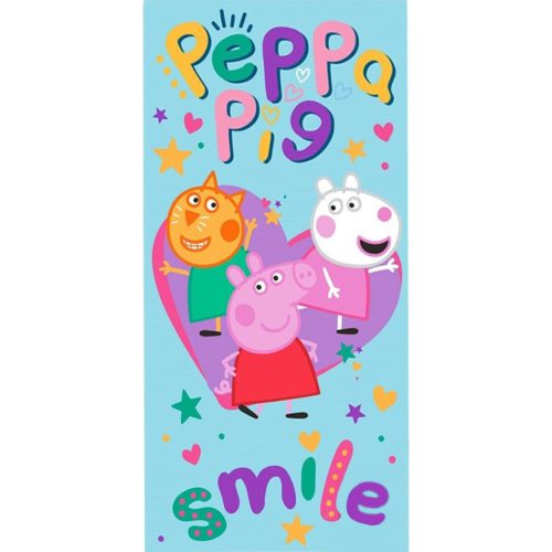 Peppa malac Smile fürdőlepedő, törölköző 70x140cm