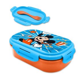 Mickey egér Go szendvicsdoboz + evőeszköz szett