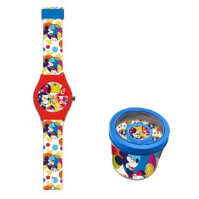 Mickey egér Bubble analóg karóra fém dobozban