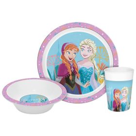   Jégvarázs Enchanted étkészlet, micro műanyag szett Dobozban