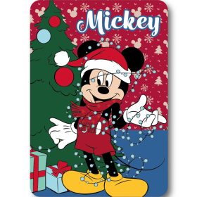 Mickey egér Lights Karácsony polár takaró 100x140cm