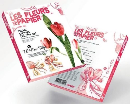 Papírvirág készítő kreatív szett, Tulipán, 8+
