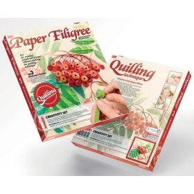 Quilling képkészítő szett, Vörös berkenyefa, 8+